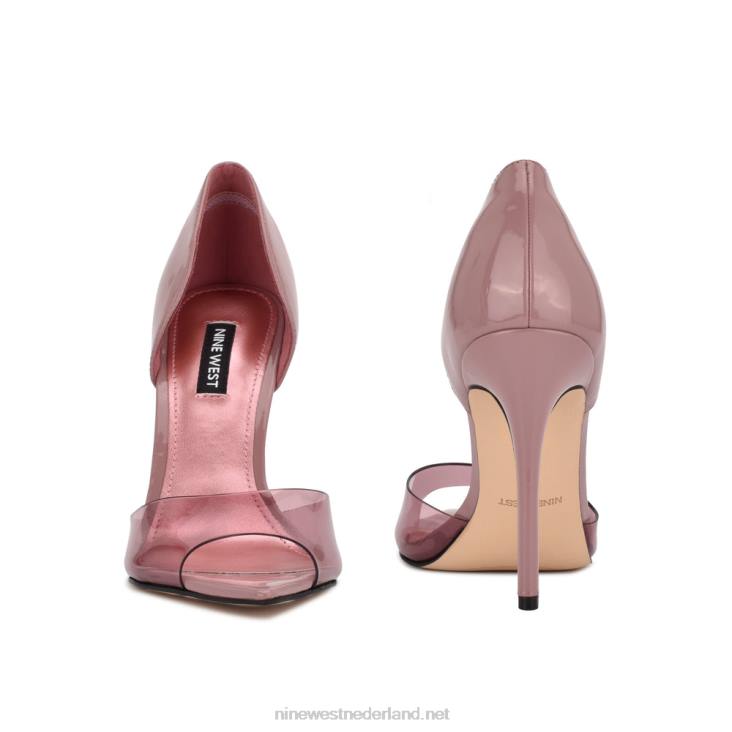 prijs peep toe pumps Nine West 62LB1310 roze/helder lak