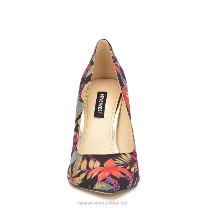 tatiana pumps met spitse neus Nine West 62LB1255 tropische bloemen