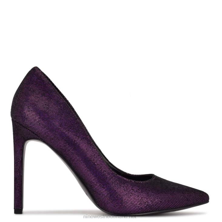 tatiana pumps met spitse neus Nine West 62LB1367 paars holografisch