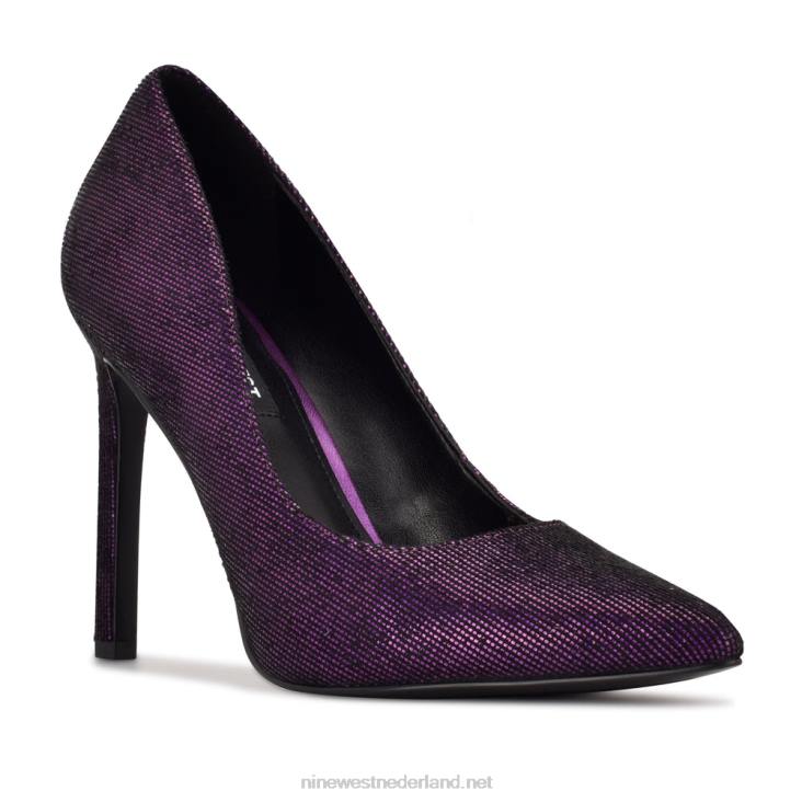 tatiana pumps met spitse neus Nine West 62LB1367 paars holografisch