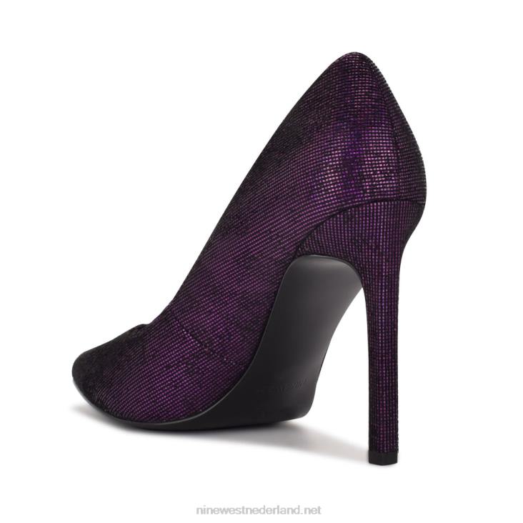 tatiana pumps met spitse neus Nine West 62LB1367 paars holografisch