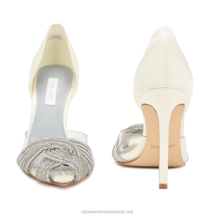 toast d\'orsay pumps Nine West 62LB1295 ivoor/helder kristal