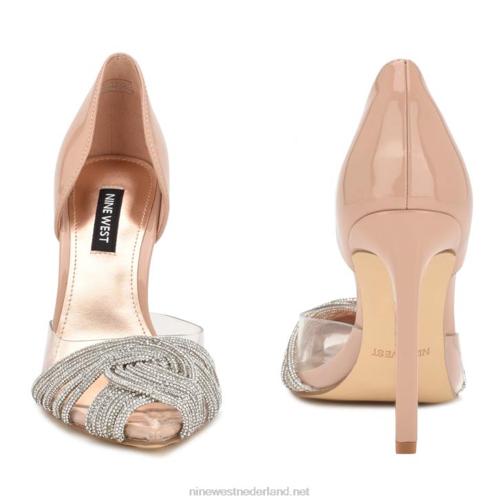 toast d\'orsay pumps Nine West 62LB1296 naakt/helder kristal