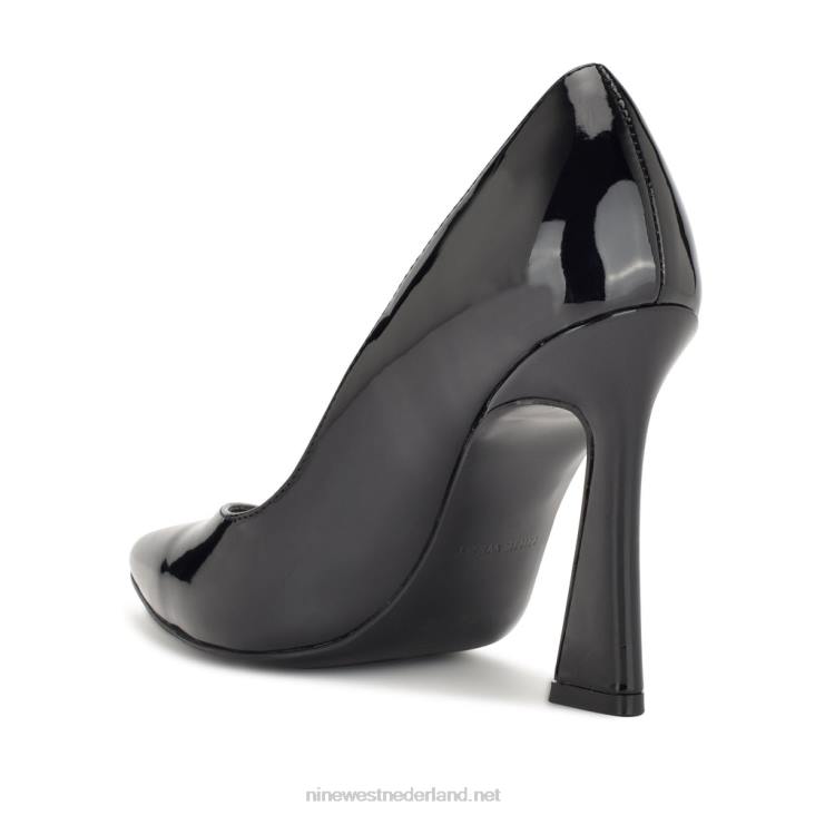 toba pumps met spitse neus Nine West 62LB1331 zwart/rook patent