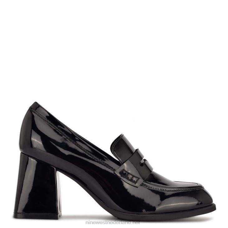 loafers met hak Nine West 62LB1238 zwart patent