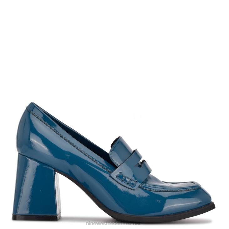 loafers met hak Nine West 62LB2225 blauwgroen patent