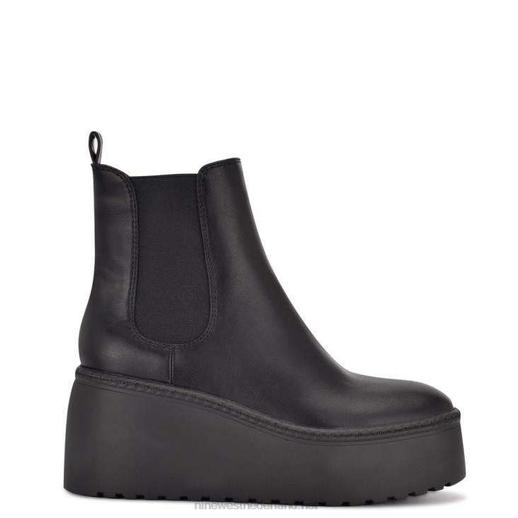 henrita chelsea laarsjes met plateauzool Nine West 62LB2928 zwart