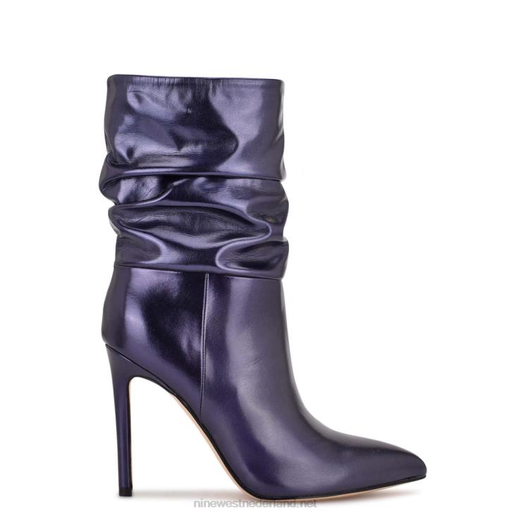 jenn jurk laarsjes Nine West 62LB1882 marineblauw metaal