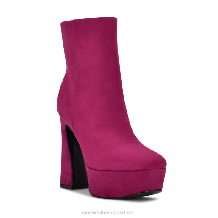 klinda platform slofjes Nine West 62LB943 roze suède