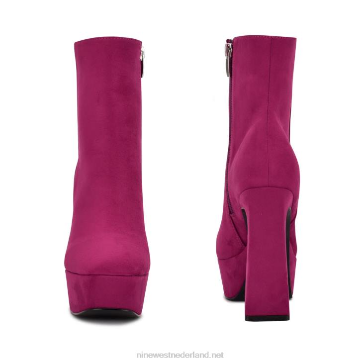 klinda platform slofjes Nine West 62LB943 roze suède