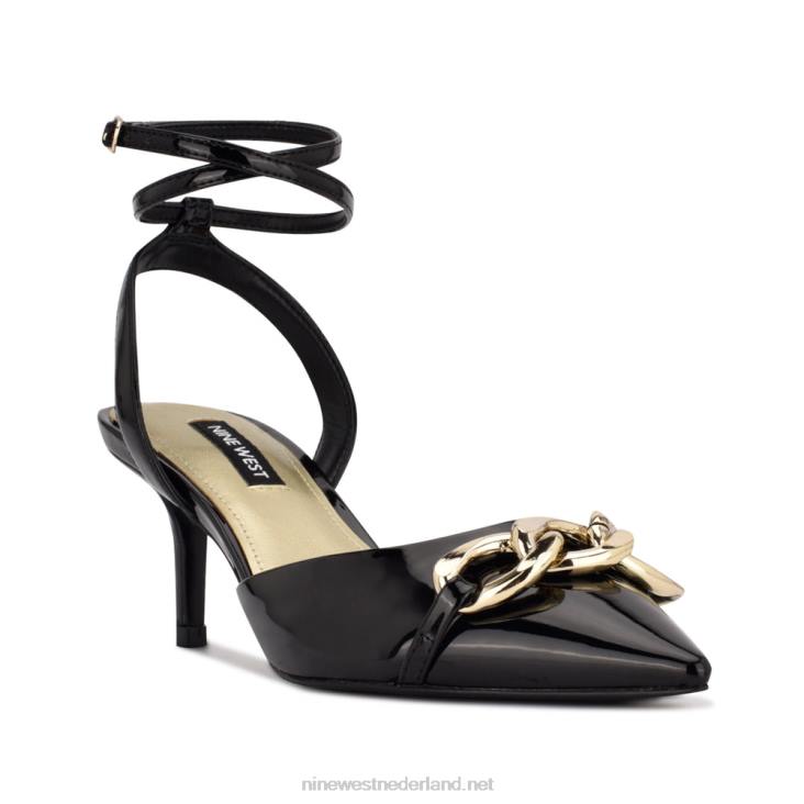 Arnice pumps met spitse neus Nine West 62LB1176 zwart patent