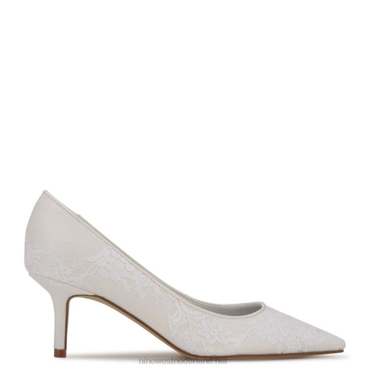 arlene pumps met spitse neus Nine West 62LB1179 ivoor kant