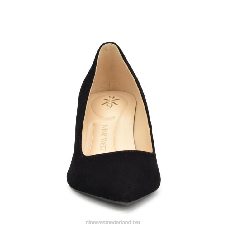 kuna 9x9 pumps met spitse neus Nine West 62LB1152 zwart suède