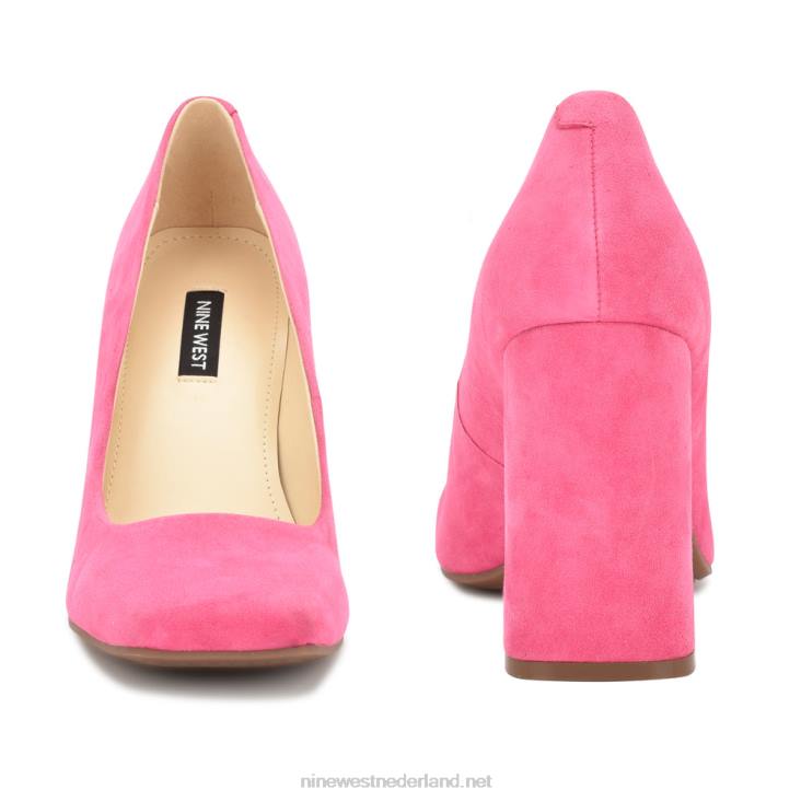 Yolend pumps met blokhak Nine West 62LB902 roze suède