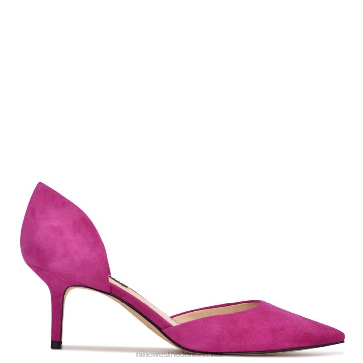 aankomst puntige teen pumps Nine West 62LB942 roze suède