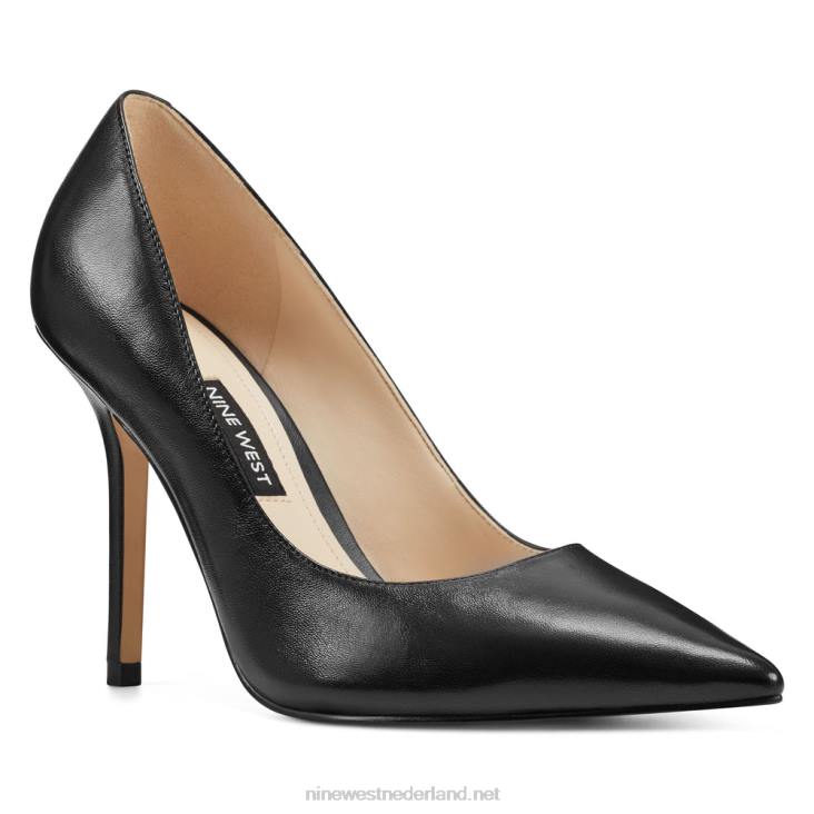 bliss pumps met spitse neus Nine West 62LB2379 zwart leer