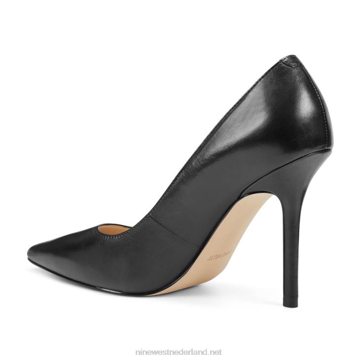 bliss pumps met spitse neus Nine West 62LB2379 zwart leer