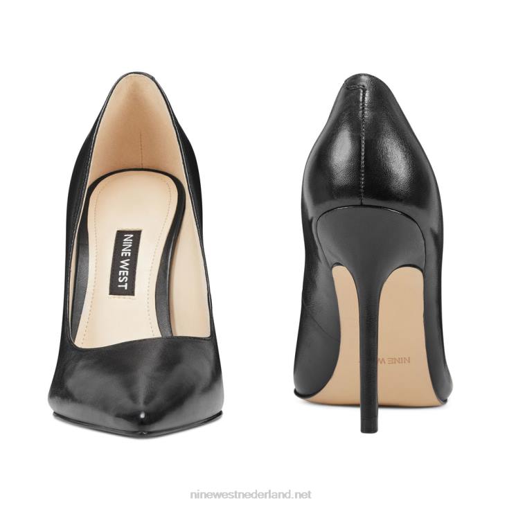 bliss pumps met spitse neus Nine West 62LB2379 zwart leer