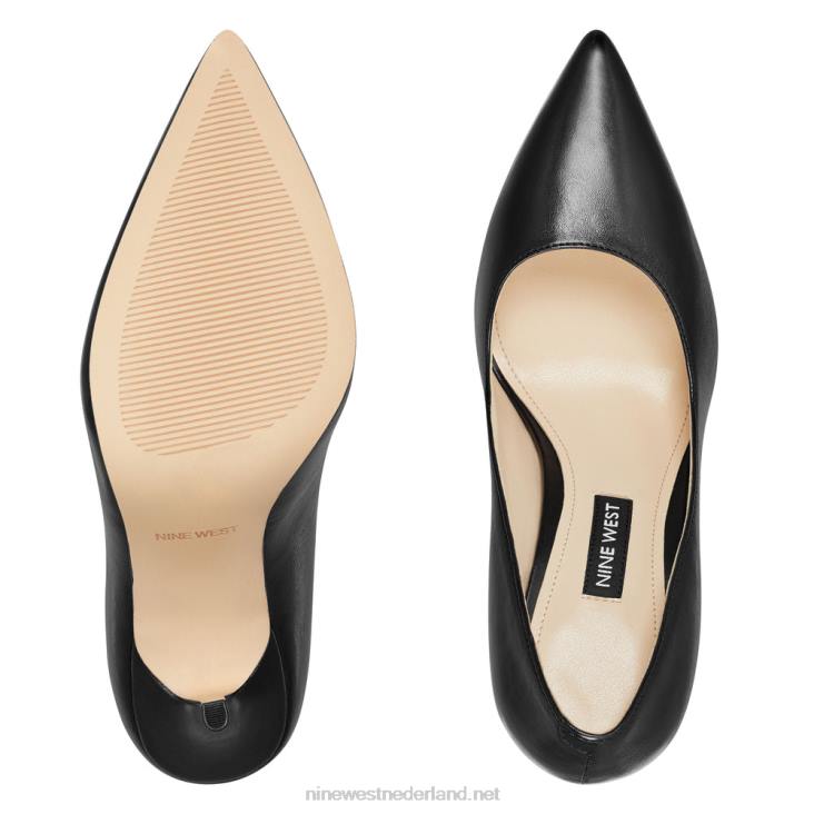 bliss pumps met spitse neus Nine West 62LB2379 zwart leer
