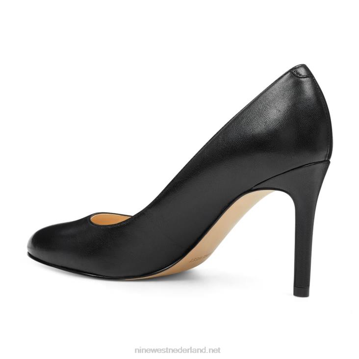 dylan pumps met ronde neus Nine West 62LB2371 zwart leer