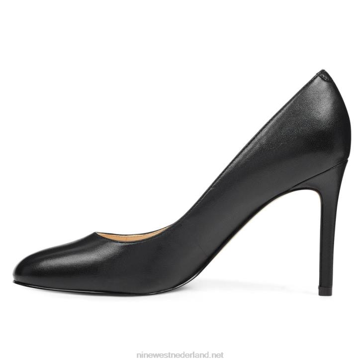 dylan pumps met ronde neus Nine West 62LB2371 zwart leer