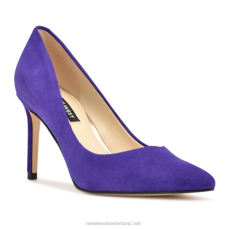 ezra pumps met spitse neus Nine West 62LB2142 medium paars suède