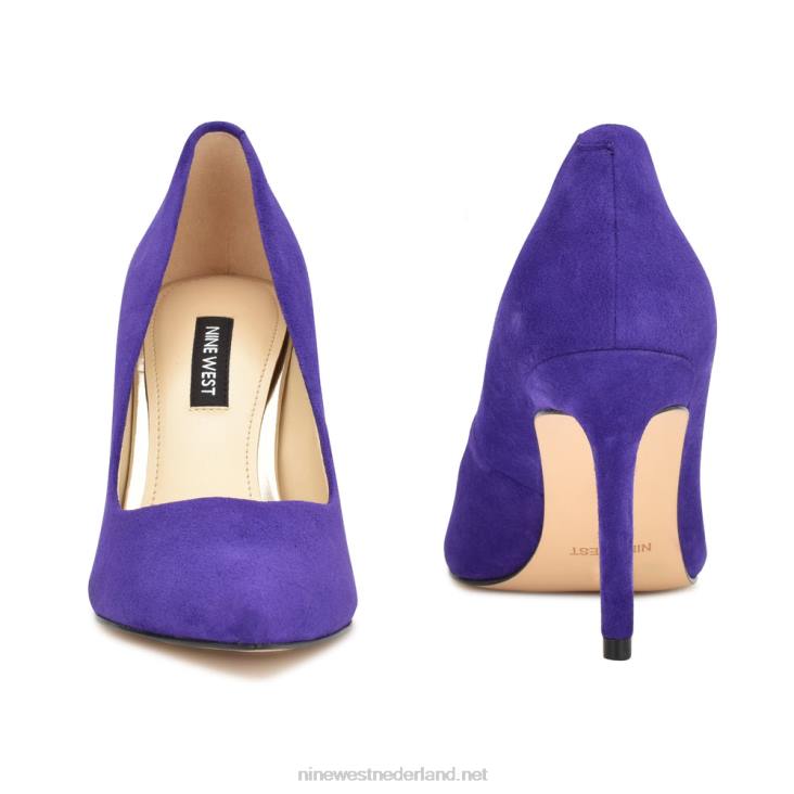 ezra pumps met spitse neus Nine West 62LB2142 medium paars suède