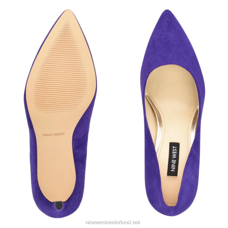 ezra pumps met spitse neus Nine West 62LB2142 medium paars suède