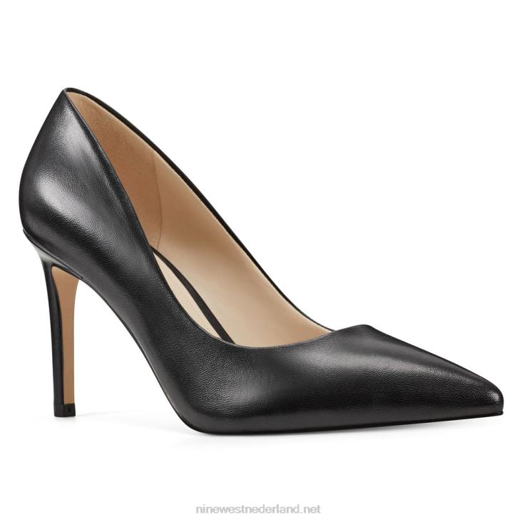 ezra pumps met spitse neus Nine West 62LB2365 zwart leer
