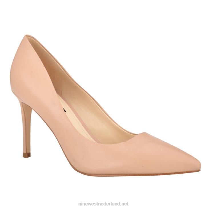 ezra pumps met spitse neus Nine West 62LB2375 nauwelijks nude leer