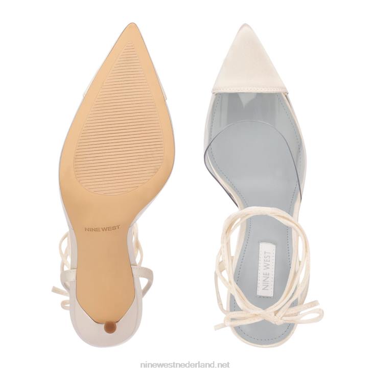 ferest enkel wrap pompen Nine West 62LB1702 ivoor/helder