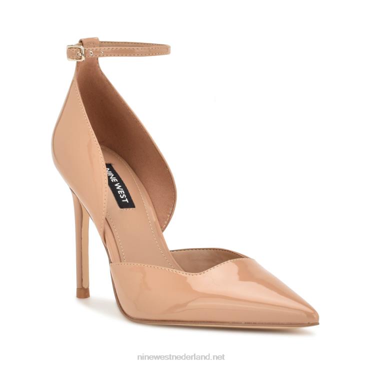 finda d\'orsay pumps met enkelbandje Nine West 62LB1589 blozen patent