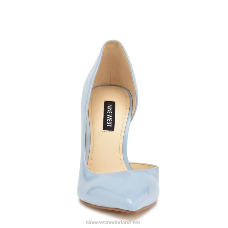 followe d\'orsay pumps met spitse neus Nine West 62LB1595 babyblauw patent
