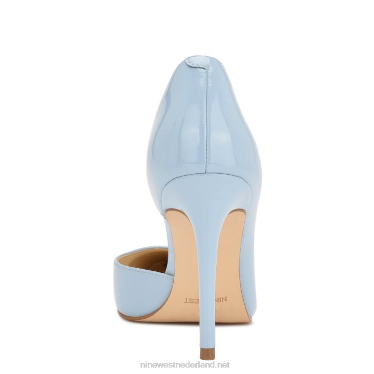followe d\'orsay pumps met spitse neus Nine West 62LB1595 babyblauw patent