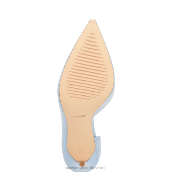 followe d\'orsay pumps met spitse neus Nine West 62LB1595 babyblauw patent
