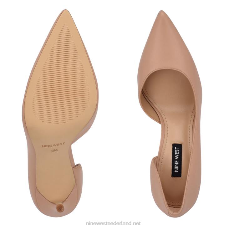 followe d\'orsay pumps met spitse neus Nine West 62LB1611 warm blos leer