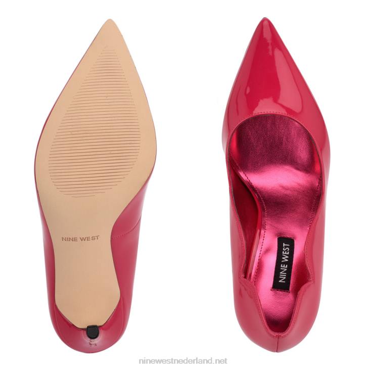 foxy pumps met spitse neus Nine West 62LB926 magenta patent