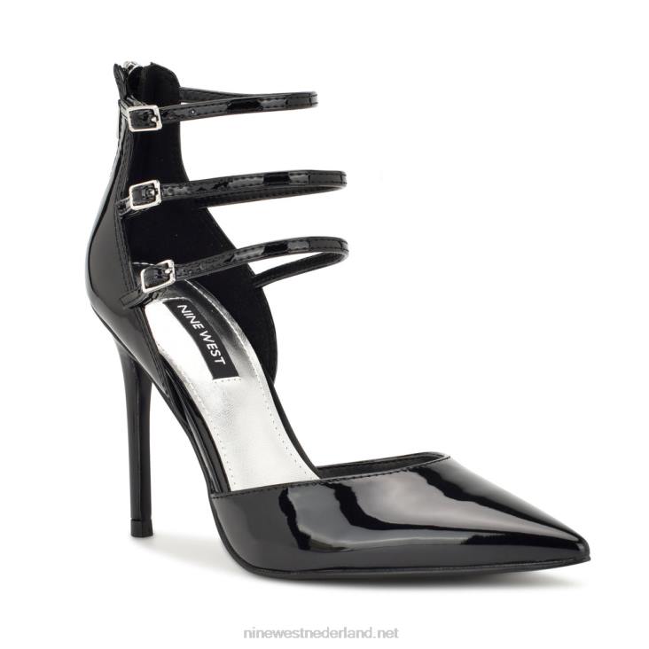 frann d\'orsay pumps met bandjes Nine West 62LB1382 zwart patent