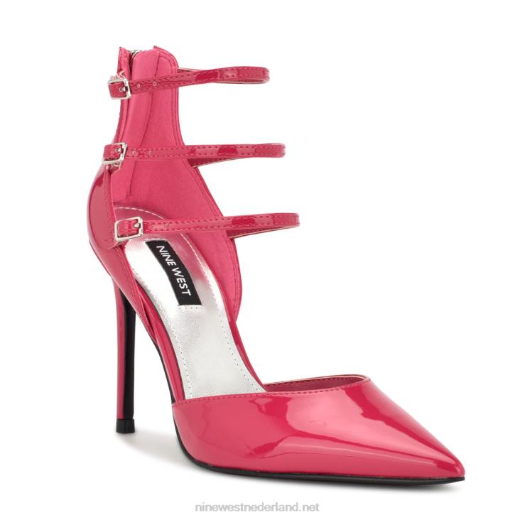 frann d\'orsay pumps met bandjes Nine West 62LB890 roze patent