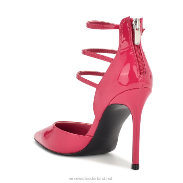 frann d\'orsay pumps met bandjes Nine West 62LB890 roze patent
