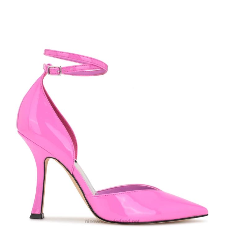 frends d'orsay pumps met enkelbandje Nine West 62LB900 roze patent