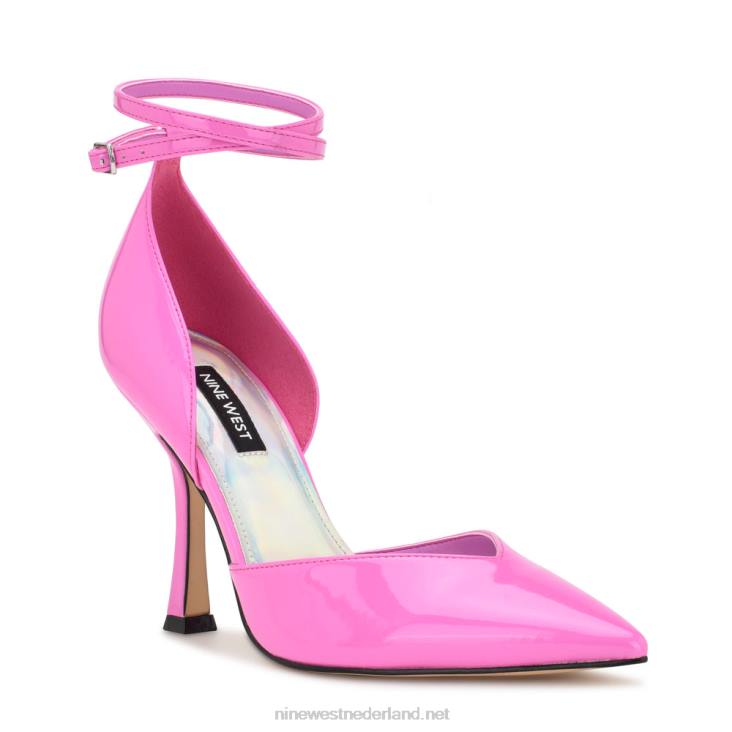 frends d\'orsay pumps met enkelbandje Nine West 62LB900 roze patent