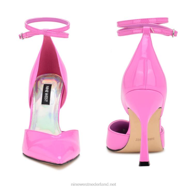 frends d\'orsay pumps met enkelbandje Nine West 62LB900 roze patent