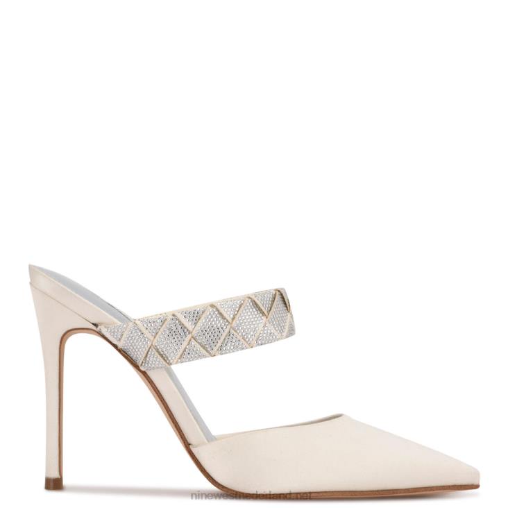 fresah pumps met spitse neus Nine West 62LB1890 wit satijn