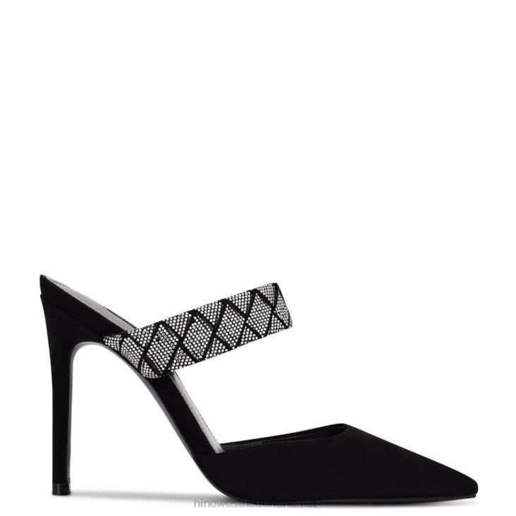 fresah pumps met spitse neus Nine West 62LB1891 zwart suède
