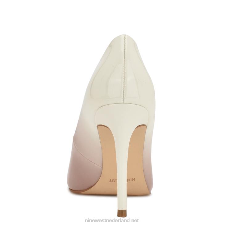 frisse puntige pumps Nine West 62LB1593 nauwelijks naakt wit ombre