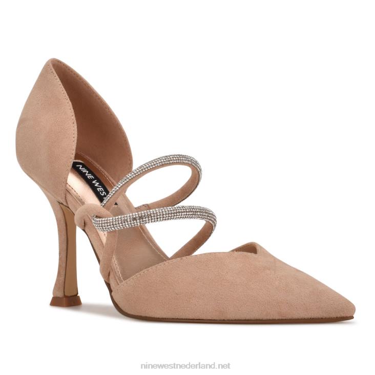 sparks jurk pumps Nine West 62LB1434 nauwelijks nude suède