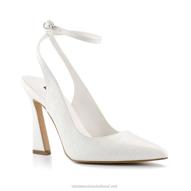 tabita pumps met enkelbandje Nine West 62LB1110 been reliëf croco