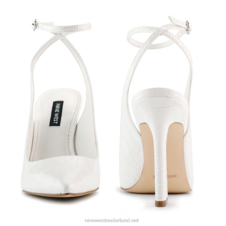 tabita pumps met enkelbandje Nine West 62LB1110 been reliëf croco