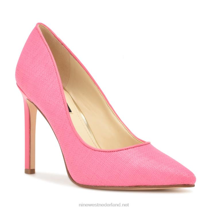 tatiana geweven pumps met spitse neus Nine West 62LB863 roze